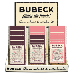 Bubeck Ciastka dla psa Display mieszany Innere Ruhe/Fell & Pflege