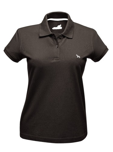 Hunter Koszulka damska polo brązowa