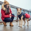 Hunter kurtka dla psa Uppsala Cozy antracyt/czerwony nowa rozmiarówka