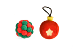 Ferribiella Świąteczna zabawka dla kota  kolorowe bombki