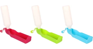 Flamingo Plastikowa butelka z miską