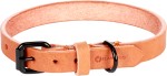 Flamingo Obroża skórzana dla psa Leano koniak