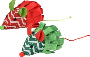 Flamingo Zabawka świąteczna dla kota myszka Flip