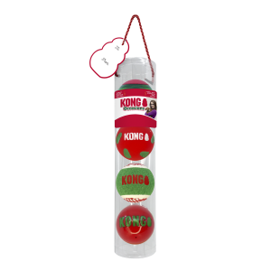 KONG®  Christmas Zabawka dla psa Occasions Ball 4 sztuki
