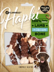 Flamingo Przysmaki Hapki dla psa Calcium bone z jagnięciną 150 g