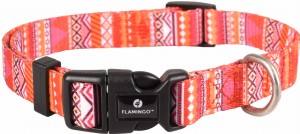 Flamingo Obroża dla psa Syb pomarańczowa