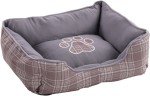 Flamingo Legowisko dla psa Evi szare z łapką