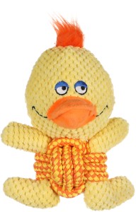 Flamingo Zabawka dla psa Farmi kaczka z liną