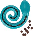 Flamingo Zabawka na smaczki dla psa wąż rolled turkusowy