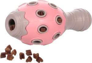 Flamingo Zabawka na smaczki dla szczeniaka kręgiel różowy