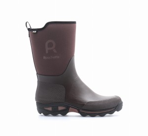 Rouchette Kalosze męskie Clean Garden Marron 