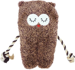 Flamingo Zabawka dla psa Sowa Bonny brązowa z liną