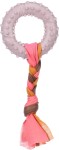 Flamingo Zabawka dla szczeniaka ring TPR  ze sznurkiem