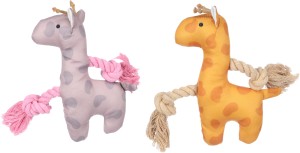 Flamingo Zabawka dla szczeniaka Britty Żyrafa ze sznurkiem