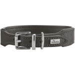 Hunter Skórzana obroża dla psa Malta szara