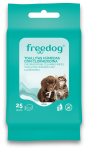 Freedog Chusteczki pielęgnacyjne dla psa i kota z chlorheksydyną 25 sztuk