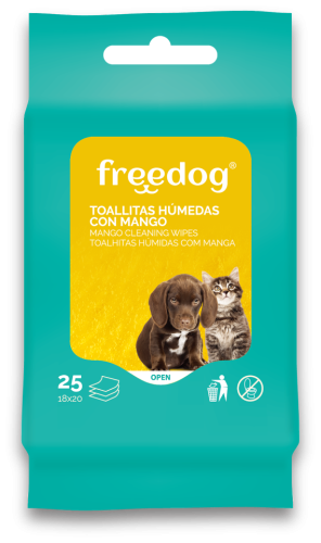 Freedog Chusteczki pielęgnacyjne dla psa i kota z mango