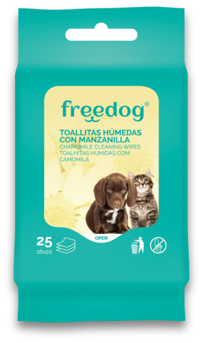 Freedog Chusteczki pielęgnacyjne dla psa i kota z rumiankiem