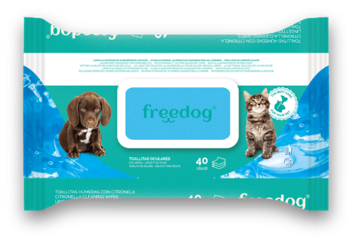 Freedog Chusteczki pielęgnacyjne dla psa i kota do oczu 40 sztuk