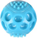 Flamingo Zabawka dla psa piłka TPR niebieska