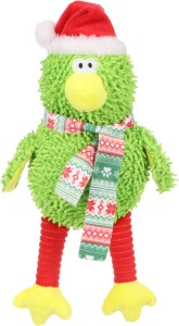 Flamingo Zabawka świąteczna dla psa Ptaszek zielony