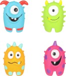 Flamingo Zabawka dla psa lateksowa piłka Bibber Monster