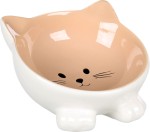 Flamingo Miska ceramiczna dla kota Puzi beżowa