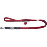Hunter Smycz skórzana przepinana dla psa Lemvig czerwono-granatowa 