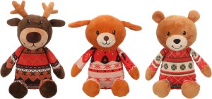 Flamingo Zabawka Świąteczna dla psa pluszowa Swetti mix