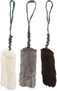 Flamingo Zabawka dla psa Furtra Chaser Bungee Rabbit fur