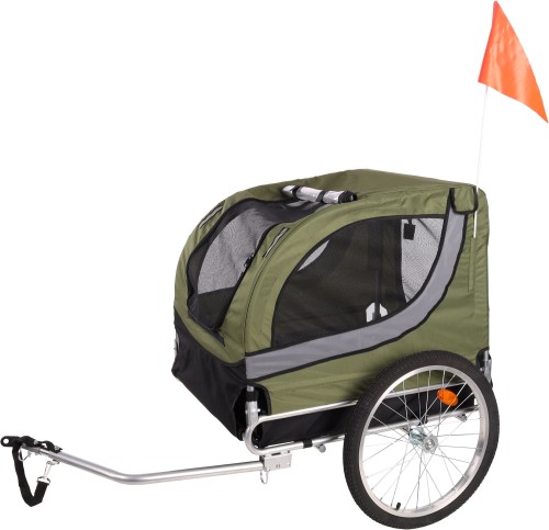 Flamingo Przyczepka rowerowa dla psa Tybalt Green
