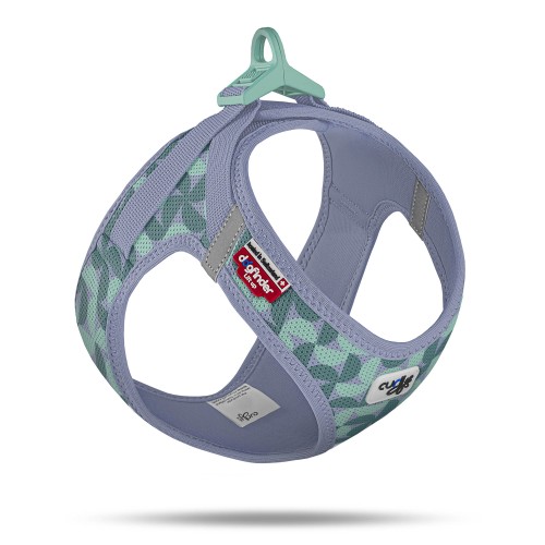 Curli Szelki dla psa Clasp Air Mesh Semi Circle Blue