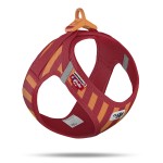 Curli Szelki dla psa Clasp Air Mesh Stripes Red