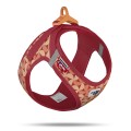 Curli Szelki dla psa Clasp Air Mesh Semi Circle Red