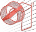 Flamingo Kołowrotek metalowy dla chomika czerwony