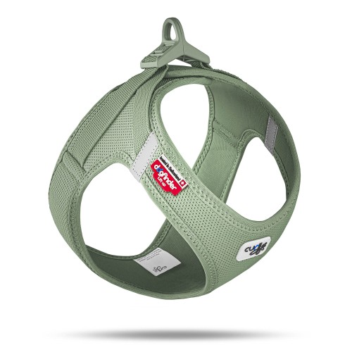 Curli Szelki dla psa Clasp Air Mesh Olive