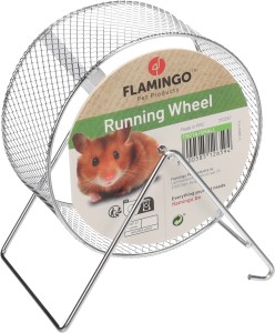 Flamingo Kołowrotek metalowy dla chomika