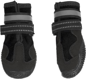 Flamingo Buty dla psa Glea czarne 2 sztuki