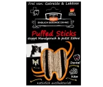 QCHEFS Puffed Sticks – naturalne gryzaki dentystyczne dla psa z karobem, 72 g