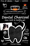 QCHEFS Dental Charcoal – naturalne płatki dentystyczne z węglem roślinnym dla psów 80 g 