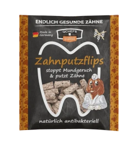 QCHEFS Dental Flips – chrupiące przysmaki dentystyczne dla psa 35 g