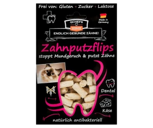 QCHEFS Dental Flips – chrupiące przysmaki dentystyczne dla kota 40 g