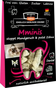 QCHEFS Mminis – chrupiące przysmaki dentystyczne dla kota 60 g