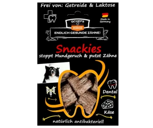 QCHEFS Snackies – chrupiące przysmaki dentystyczne dla psa 65 g