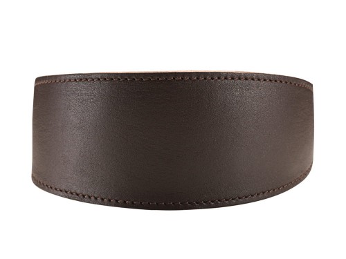 Hunter Obroża Super Soft (dla chartów ) ciemny brąz ze skóry bydlęcej *