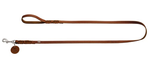 Hunter Smycz Solid Education koniak ze skóry bydlęcej