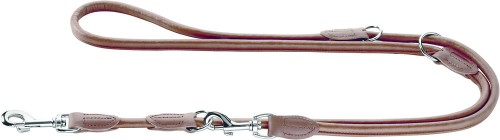 Hunter Smycz przepinana Round &amp; Sof brązowa ze skóry bydlęcej