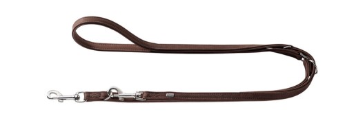 Hunter Smycz przepinana Rolling Hills ciemny brąz ze skóry bydlęcej-nubuk