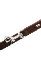 Hunter Smycz przepinana Rolling Hills ciemny brąz ze skóry bydlęcej-nubuk