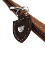 Hunter Smycz przepinana Tara koniak/ciemny brąz ze skóry bydlęcej
